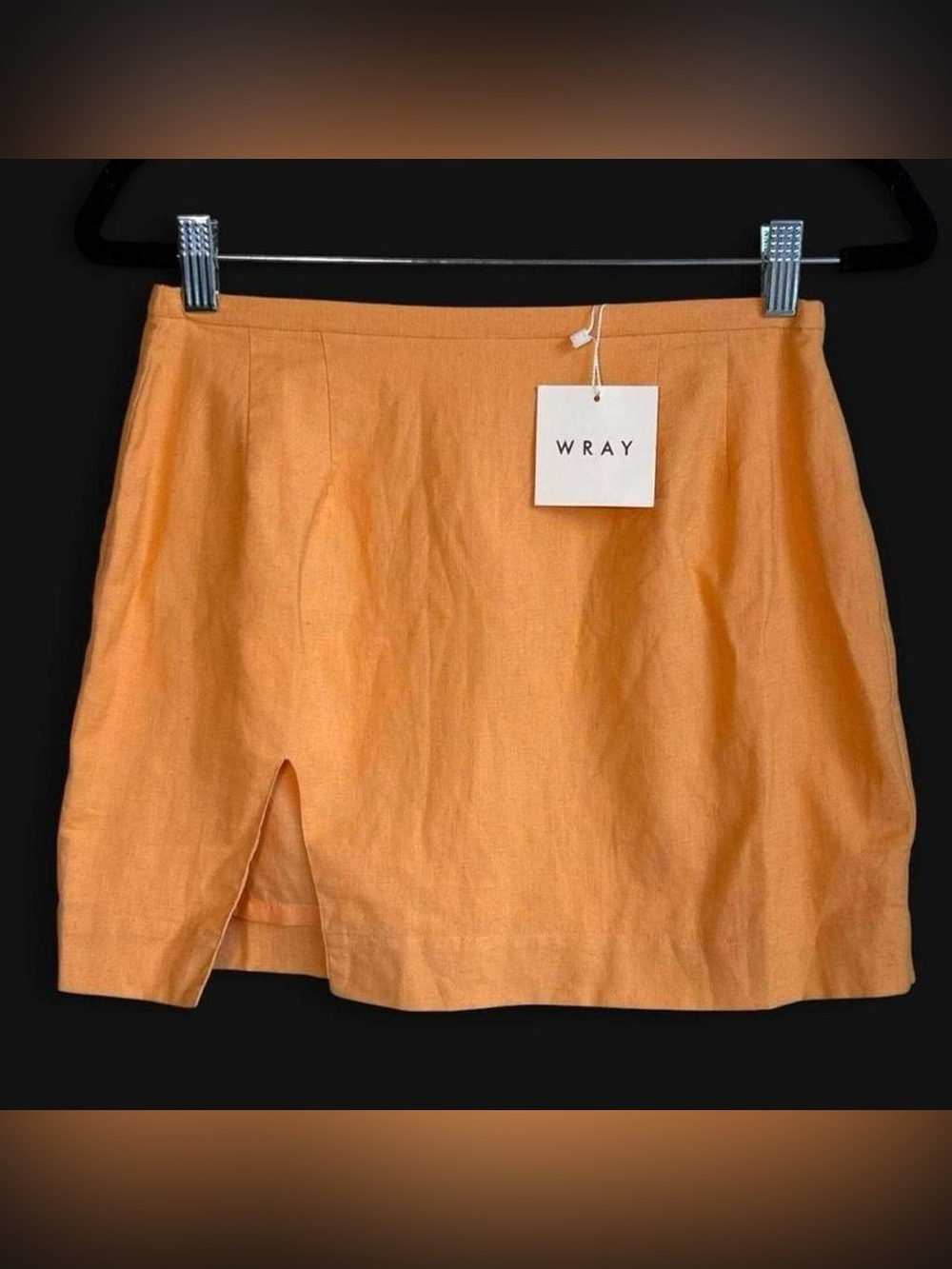 WRAY Apricot Mini Skirt with Front Slit NWT
